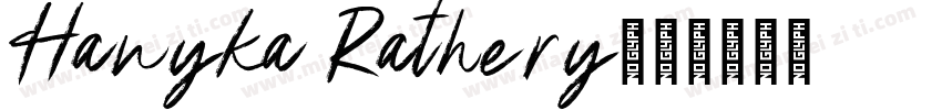 Hanyka Rathery字体转换